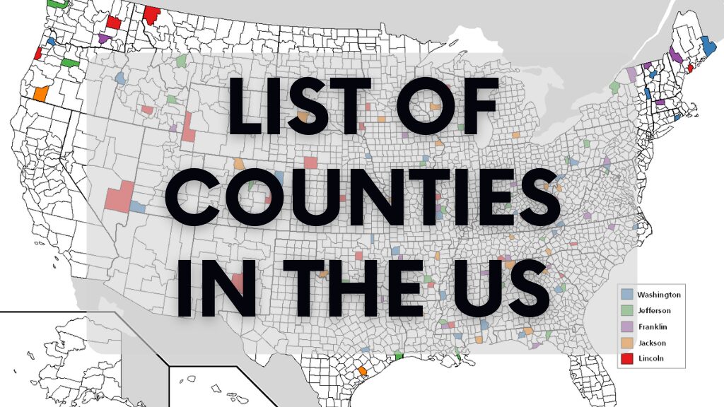 List of Counties in the US