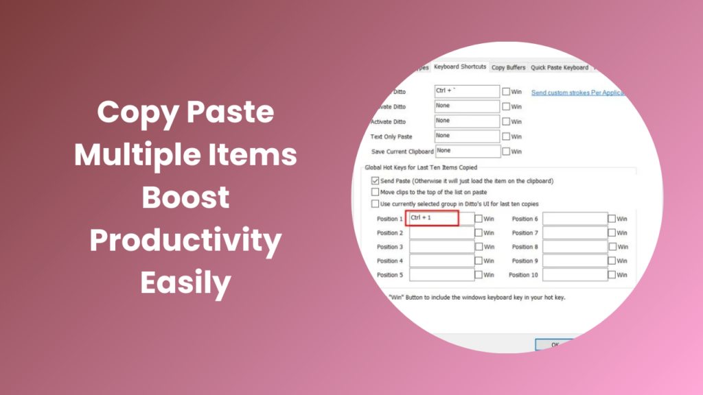 Copy Paste Multiple Items