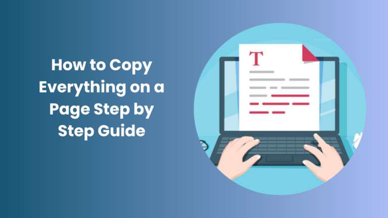 How to Copy Everything on a Page
