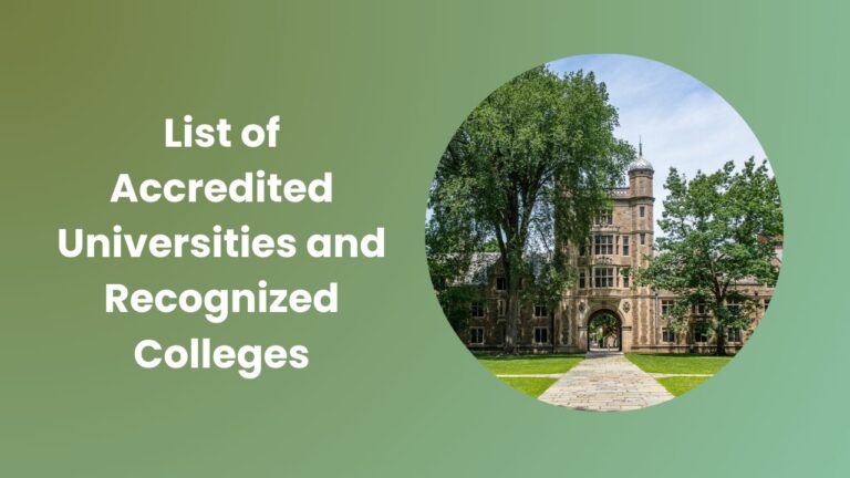 List of Accredited Universities