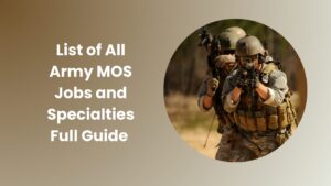 List of All Army MOS