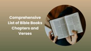 List of Bible Books Chapters and Verses