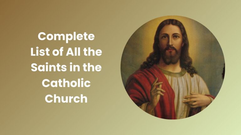 Complete List of All the Saints