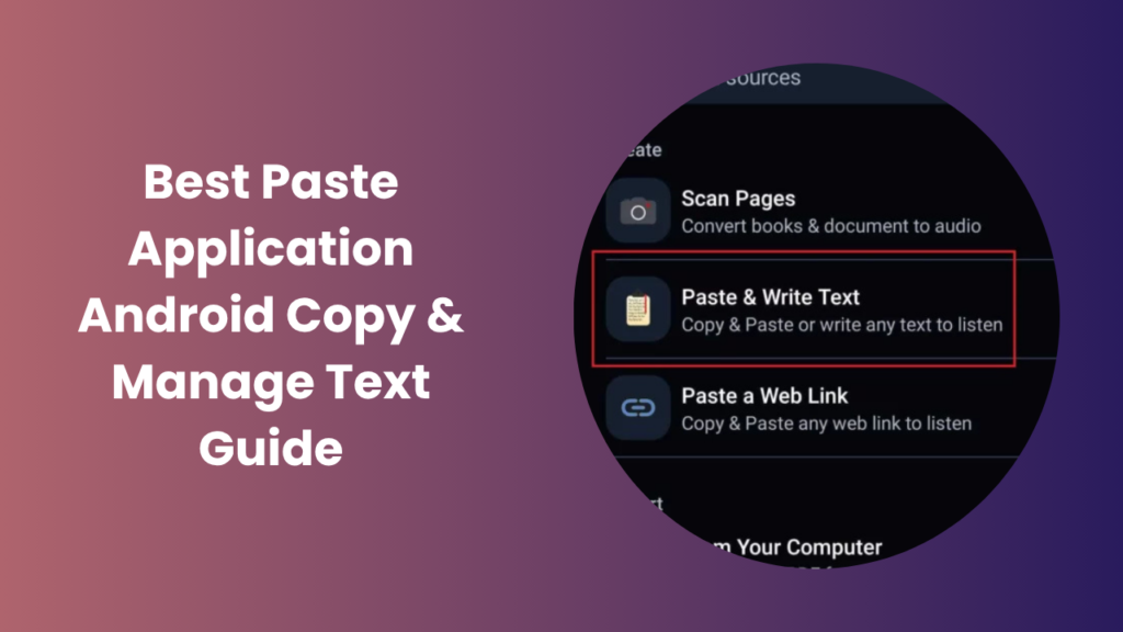 Paste Application Android Fast Copy & Clipboard Tool