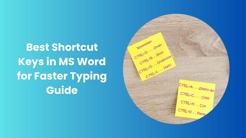 Shortcut MS Word Keys for Quick Work Boost Complete Guide