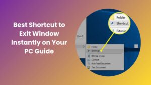 Simple Shortcut to Exit Window and Close Programs Fast
