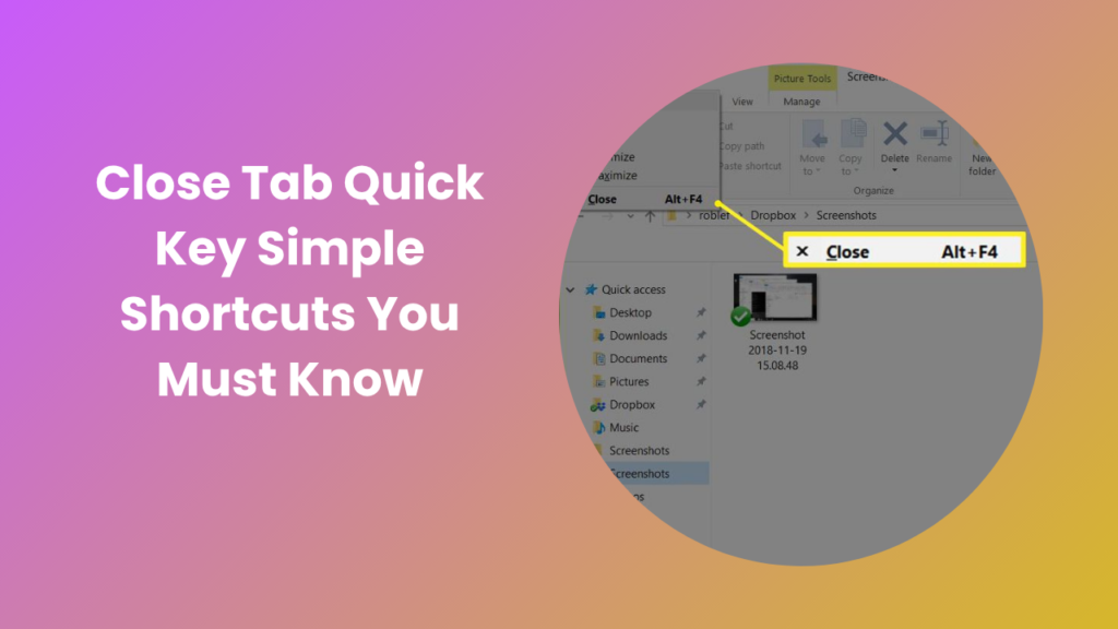 Close Tab Quick Key Easy Shortcuts for Faster Browsing