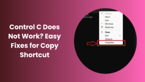 Control C Does Not Work? Easy Fixes for Copy Shortcut