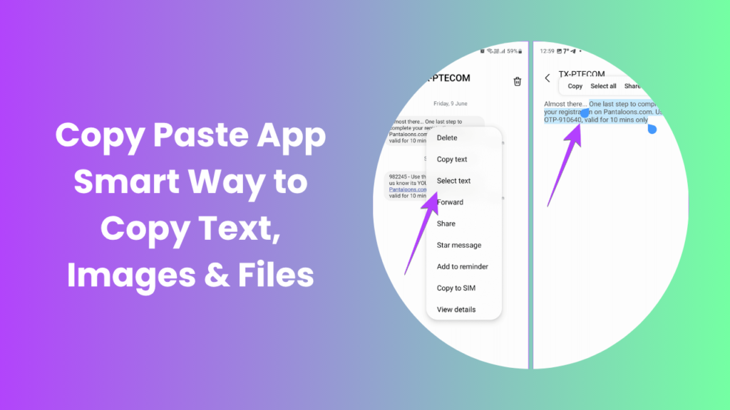 Copy Paste App Fast Text & File Sharing Made Simple