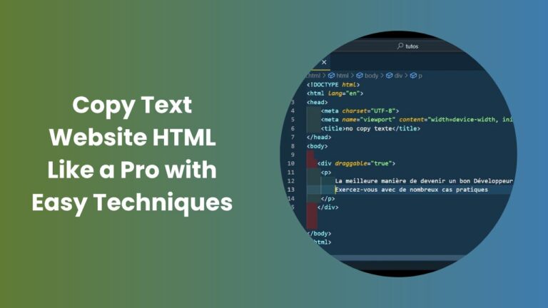 Copy Text Website HTML Quickly with Easy Step-by-Step Guide