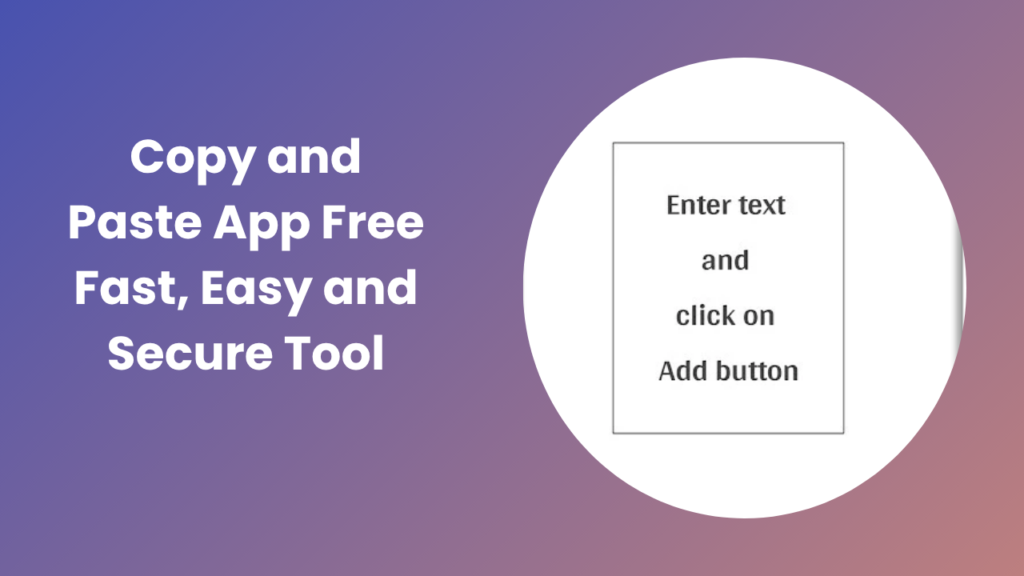 Copy and Paste App Free Simple Tool for Fast Sharing