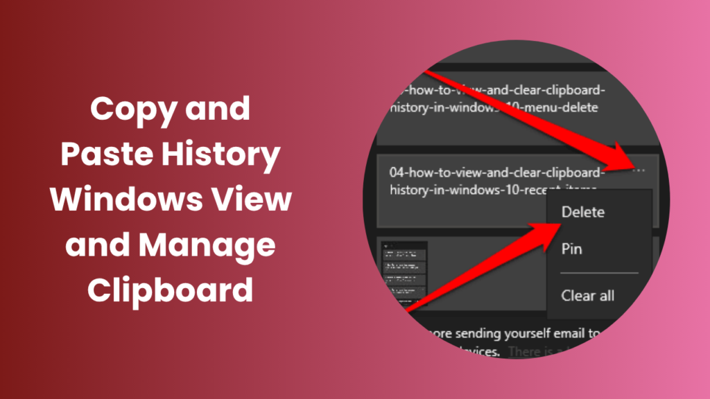 Copy and Paste History Windows Check Clipboard Easily