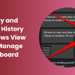 Copy and Paste History Windows Check Clipboard Easily