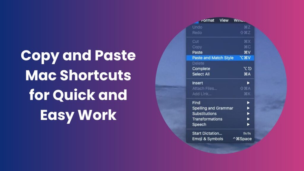 Copy and Paste Mac Shortcuts for Faster and Smarter Work