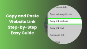 Copy and Paste Website Link on PC or Mobile Easily