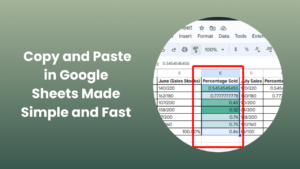 Copy and Paste in Google Sheets Quick and Easy Steps