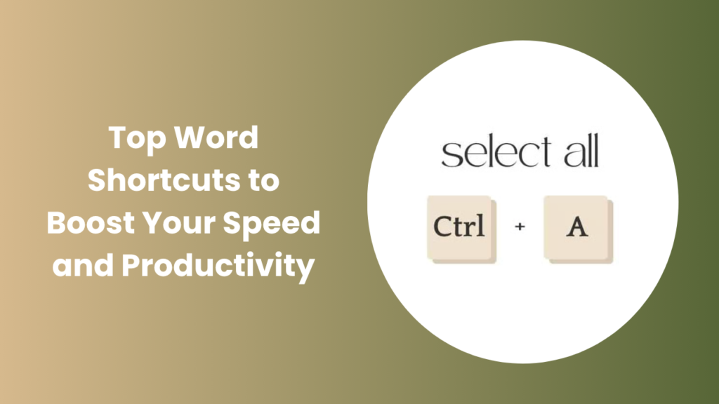 Best Word Shortcuts for Faster Typing and Editing Guide